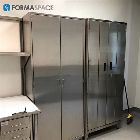 stainless steel double door display wall cabinet|tall stainless steel storage cabinets.